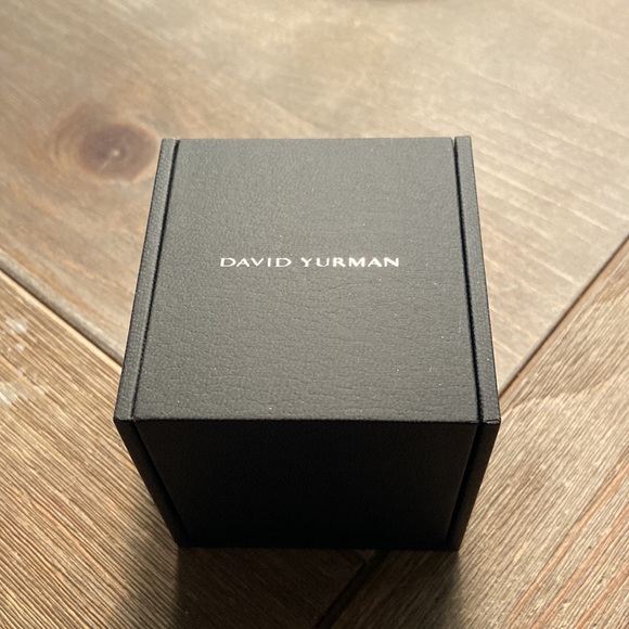 David Yurman Beveled Wedding Band Ring Grey Titanium 6mm Size 10 - Picture 11 of 11